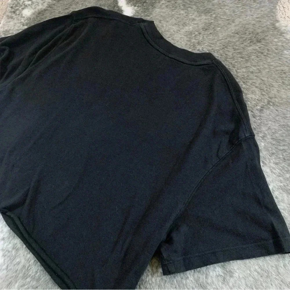 BDG Black Cropped Boxy Tee - Picture 6 of 10